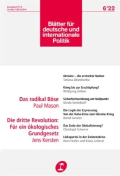 Blätter Für und Internationale Politik (Tysk)