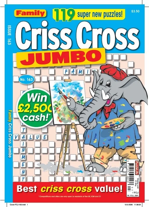 Family Criss Cross Jumbo Magazine