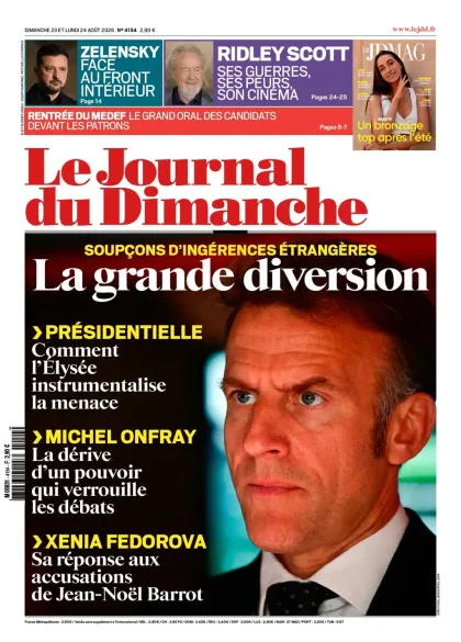 Le Journal du Dimanche Newspaper (Fransk)