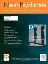 Neuropsychiatrie de l'enfance et de l'adolescence (Fransk) 1